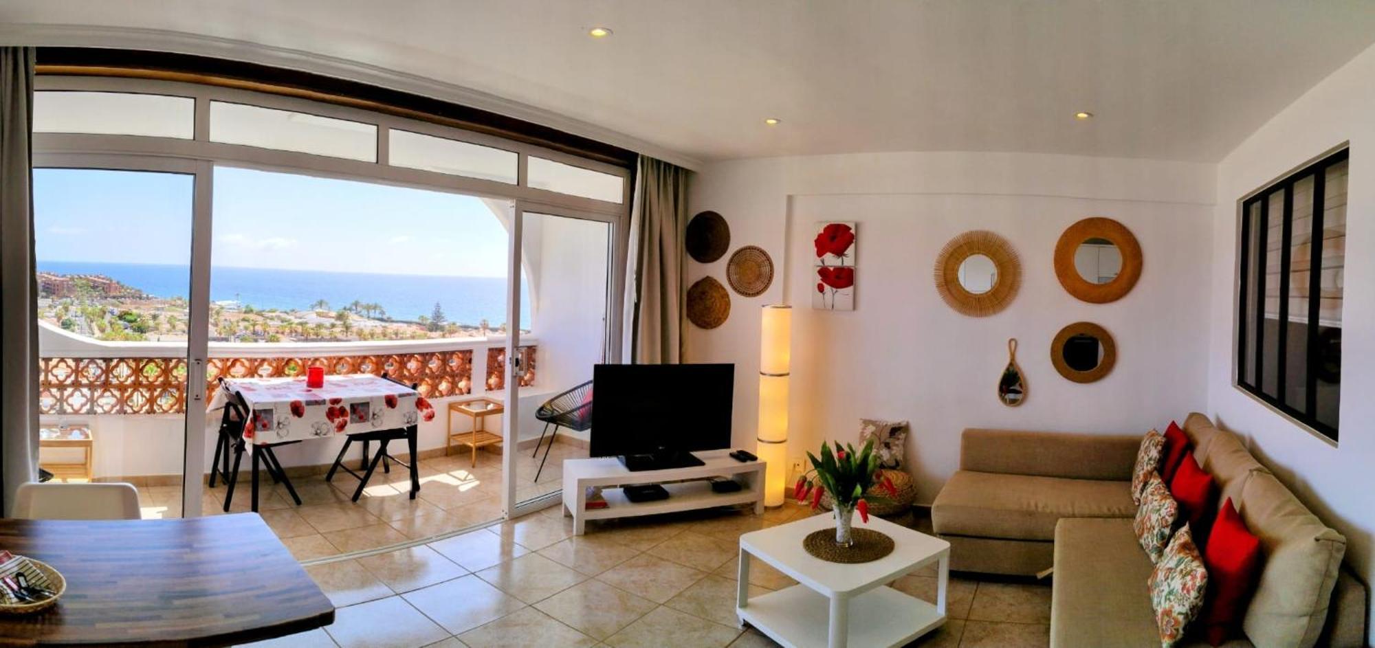 Palm-Mar Appartement Celeste 250M De L'Ocean Vue Mer Panoramique Exteriör bild